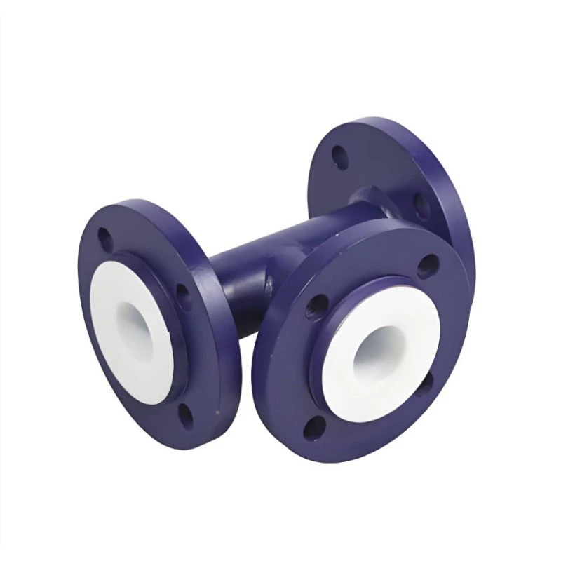 PTFE ライナー付き耐酸性ティー継手